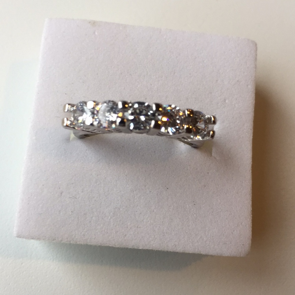 Stamped925(sterling silver)Cubic ZIRCONIA RING - Picture 6 of 6